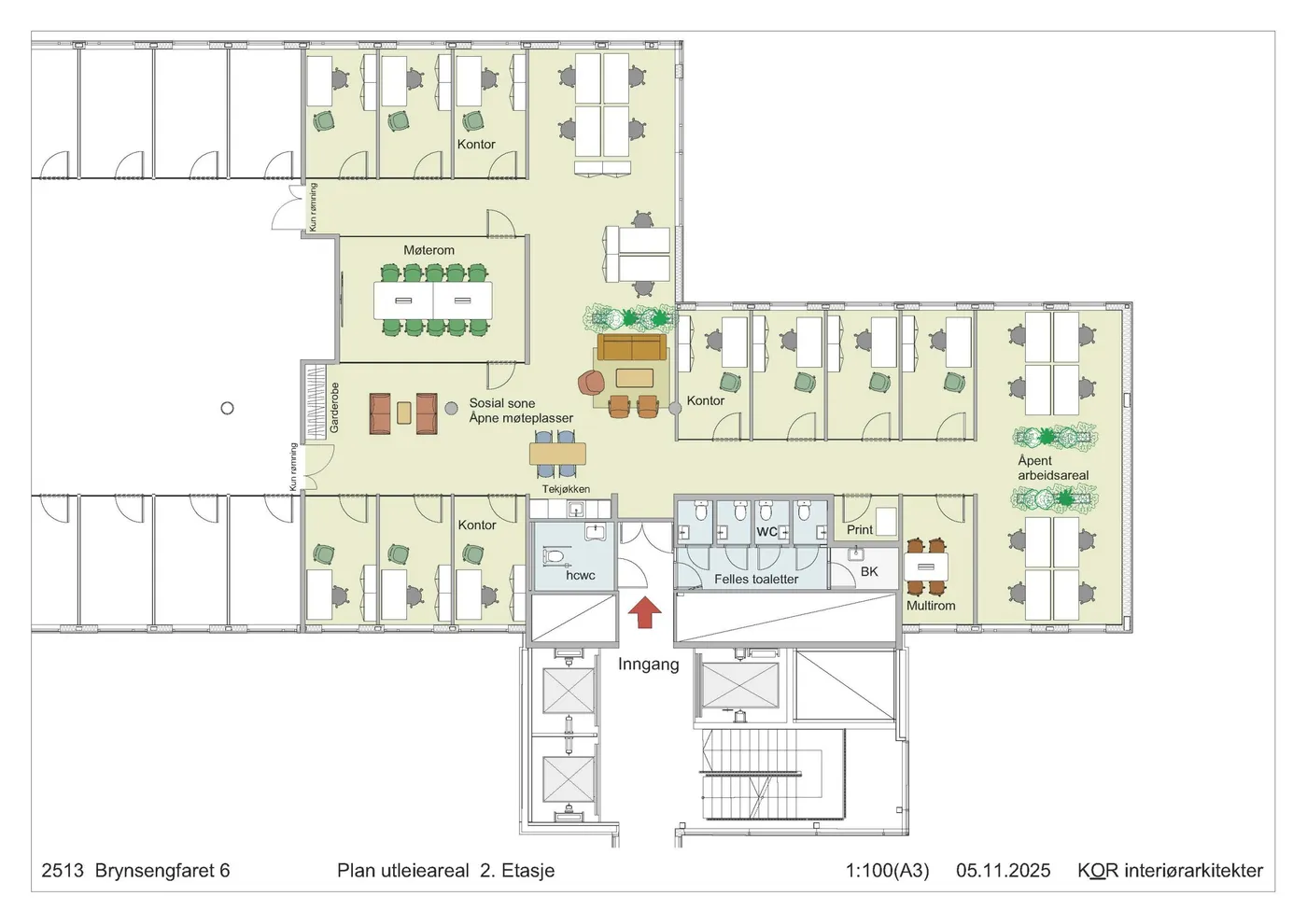 Brynsengfaret 6, 0667 Oslo – floor plan – photo 1